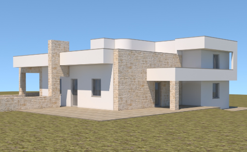 Efficientamento energetico di una casa di campagna oggetto di ristrutturazione edilizia interna ed esterna.