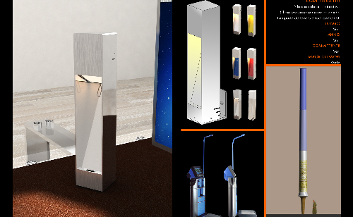 Progetto di una lampada da tavolo orientabile